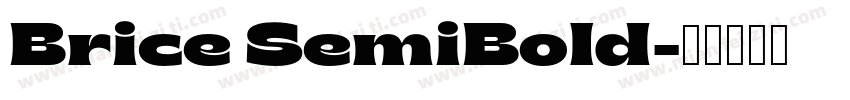 Brice SemiBold字体转换